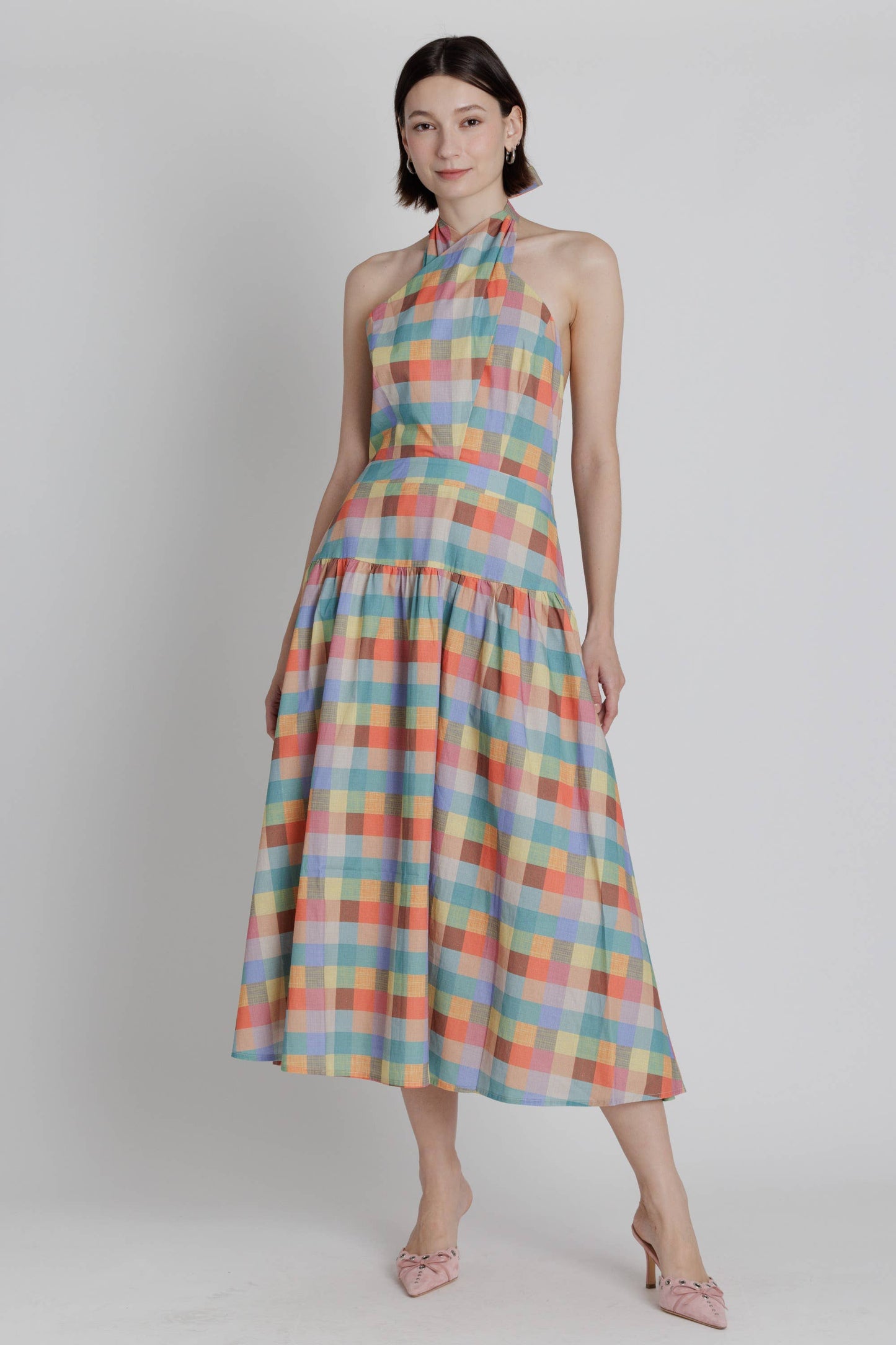 Theresa Twist Halter Dress