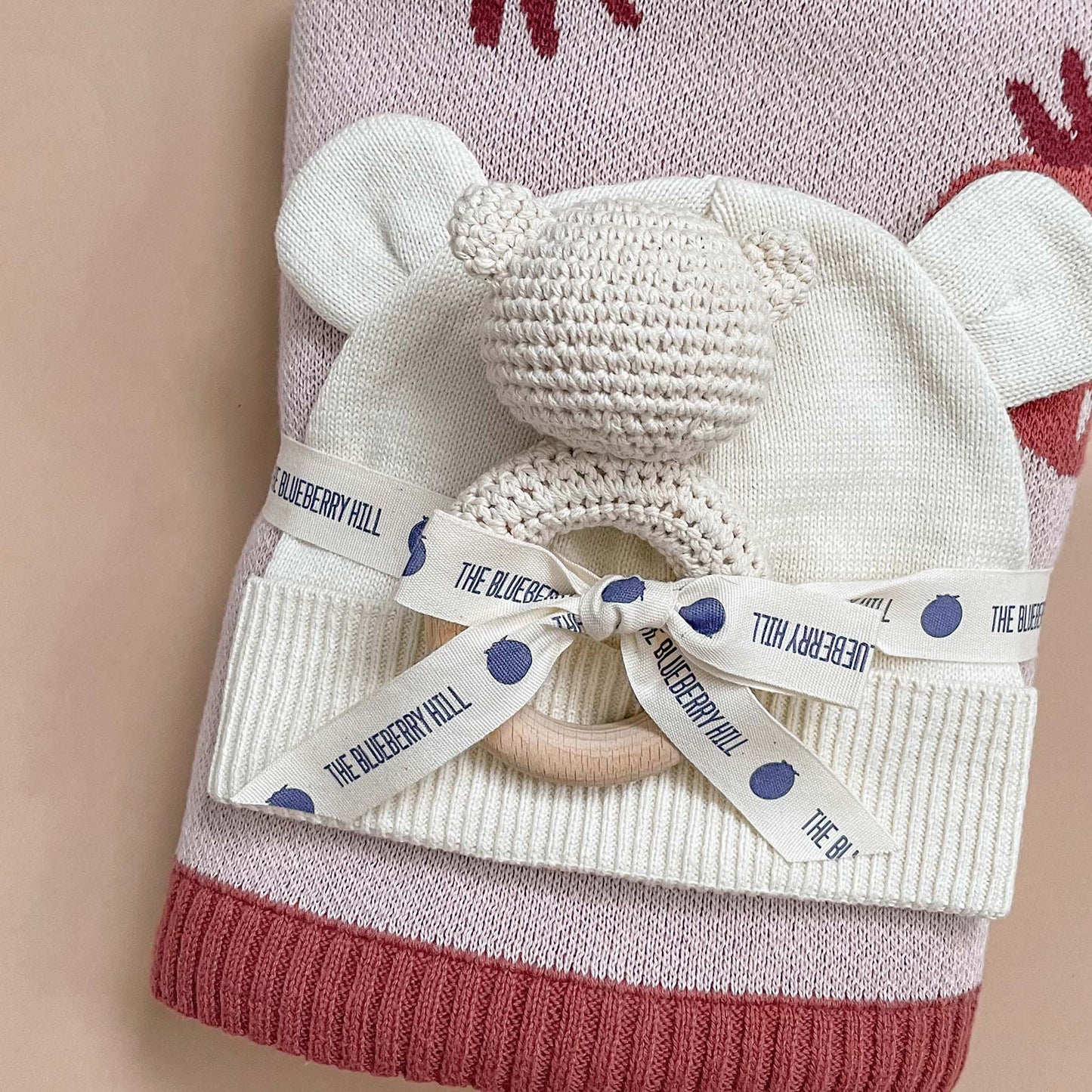 Cotton Crochet Bear Teether Rattle