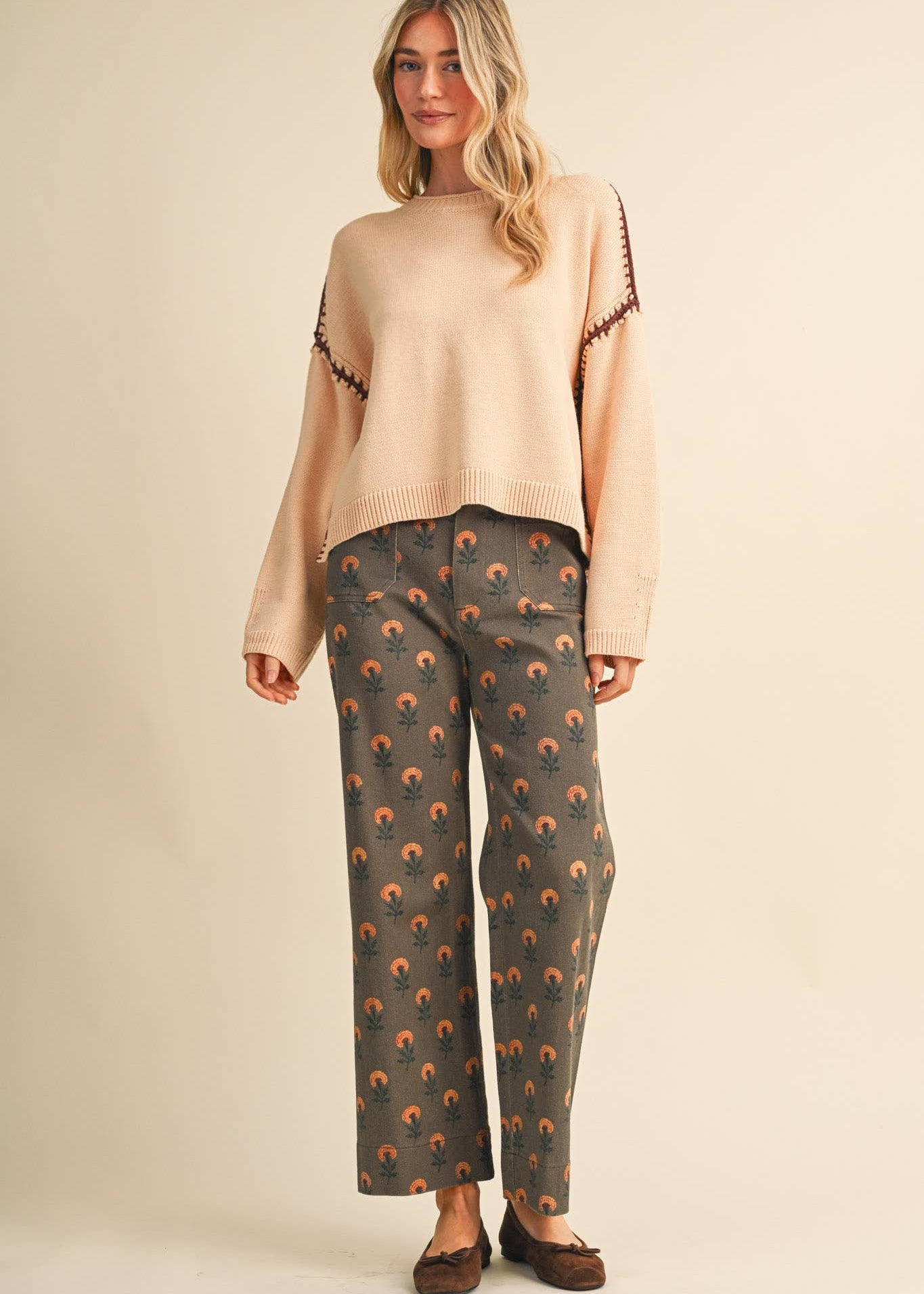 Vintage Floral Pants