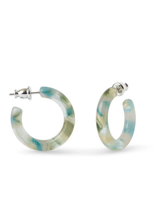 Ultra Mini Hoop Collection | Small Acetate Hoops: Dew Drop