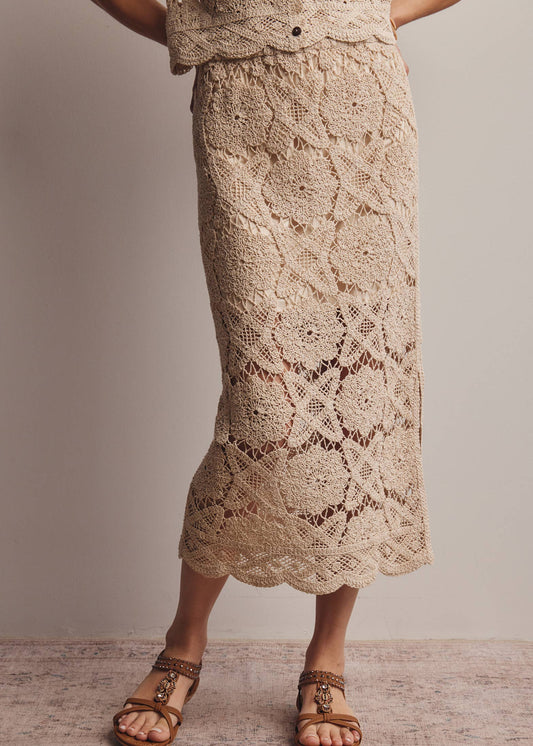 Julia Crochet Midi Skirt