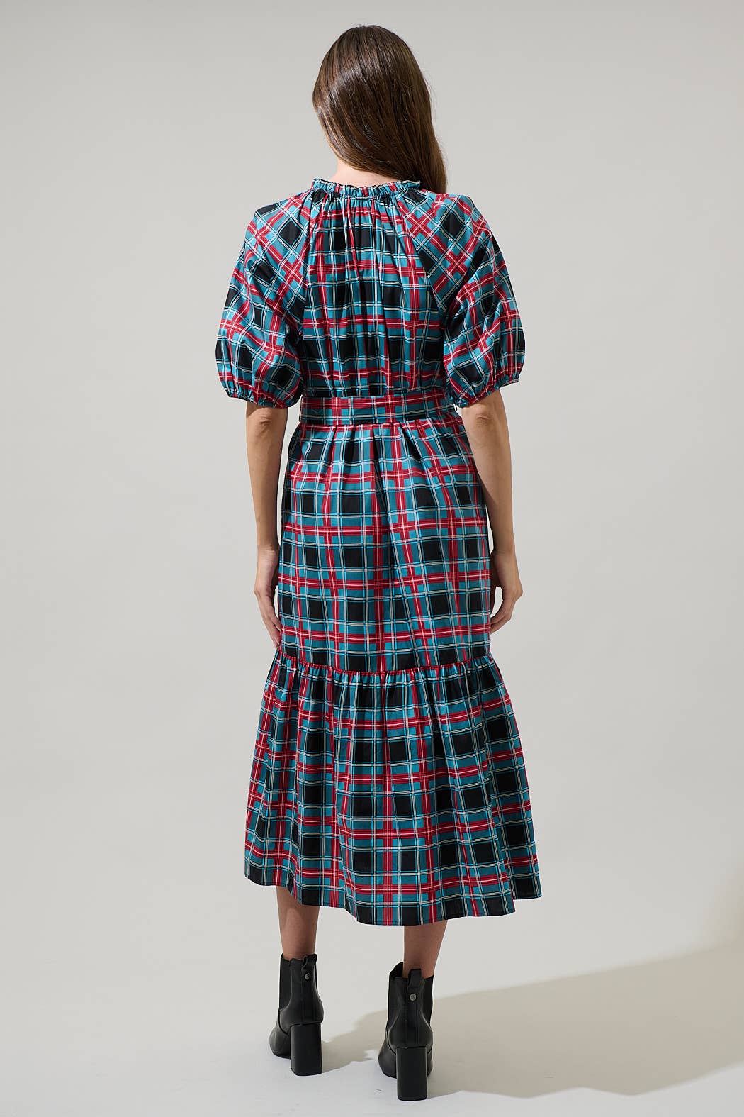 Winona Plaid Dress