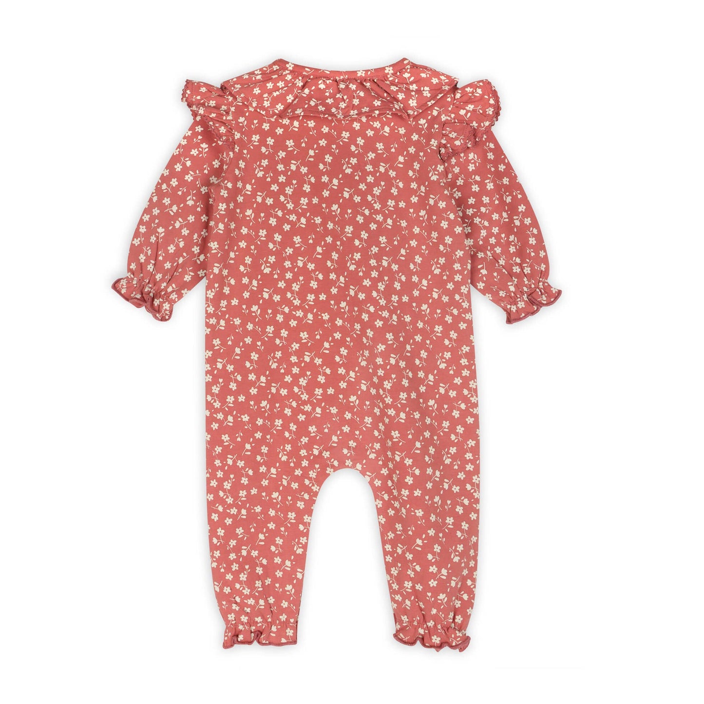 Rose Floral Smocked Baby Jumpsuit