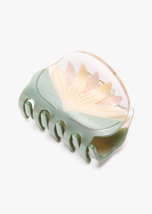 Water Lily Hair Claw Clip