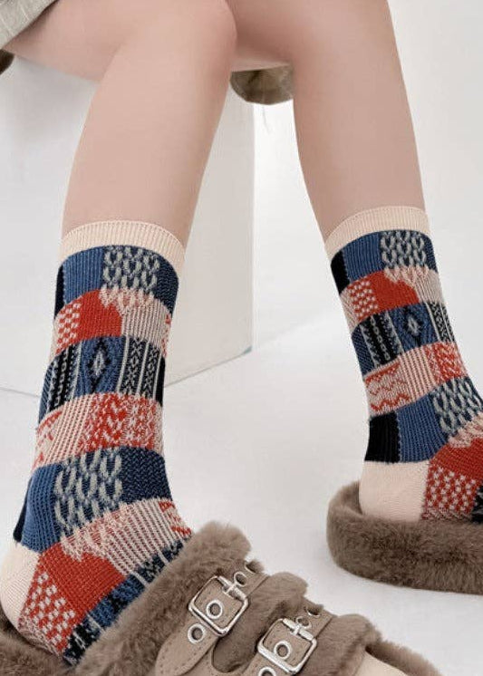 Retro Plaid Socks