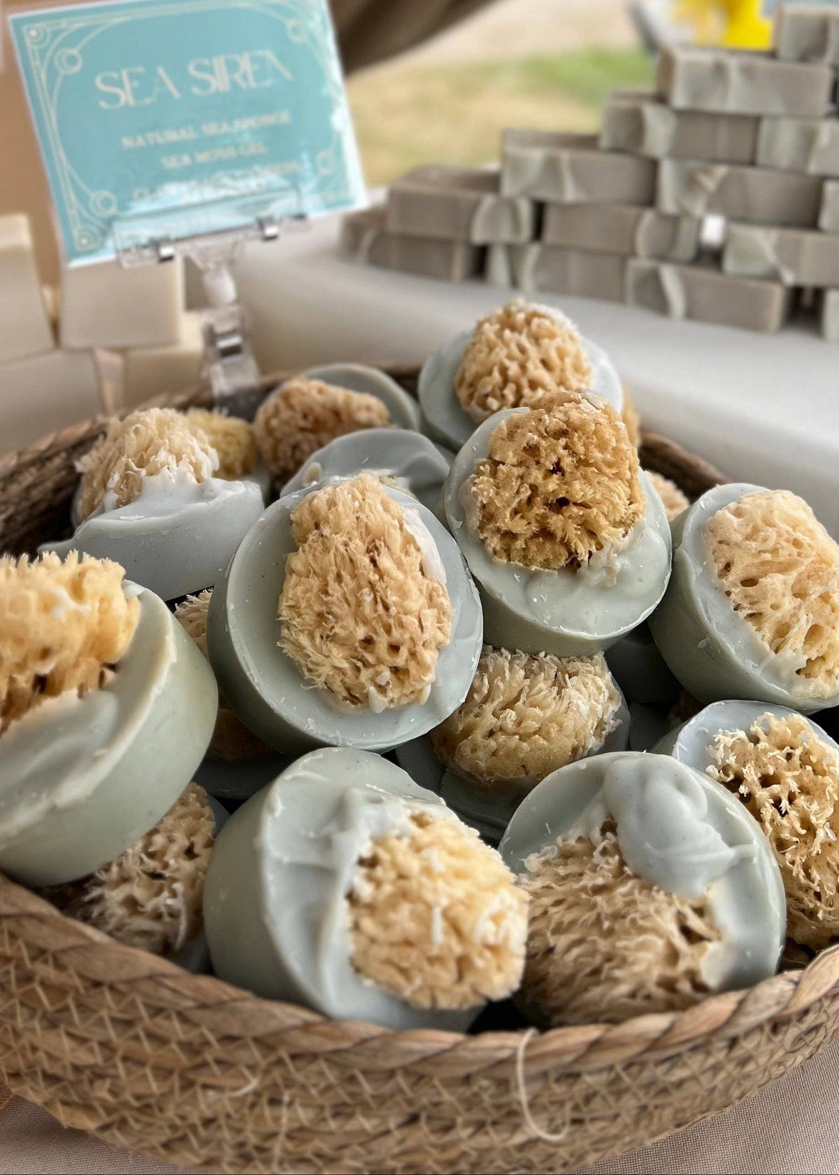 Sea Siren Sea Sponge & Sea Moss Gel Handcrafted Soap