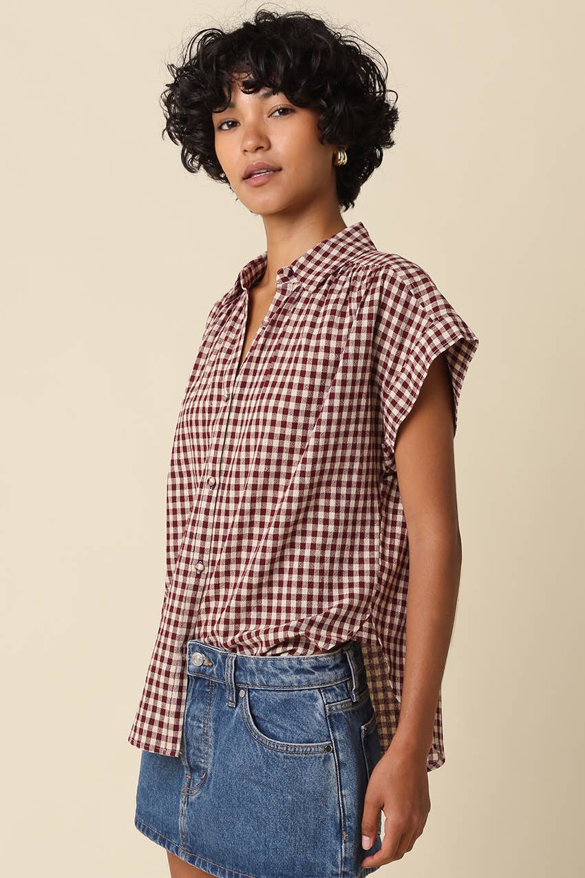 Sadie Gingham Top