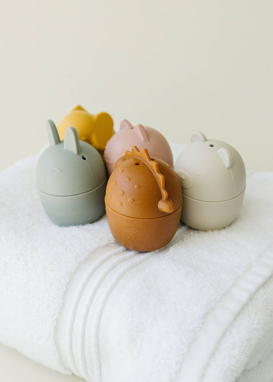Animal Mold Free Silicone Bath Toy Set 
