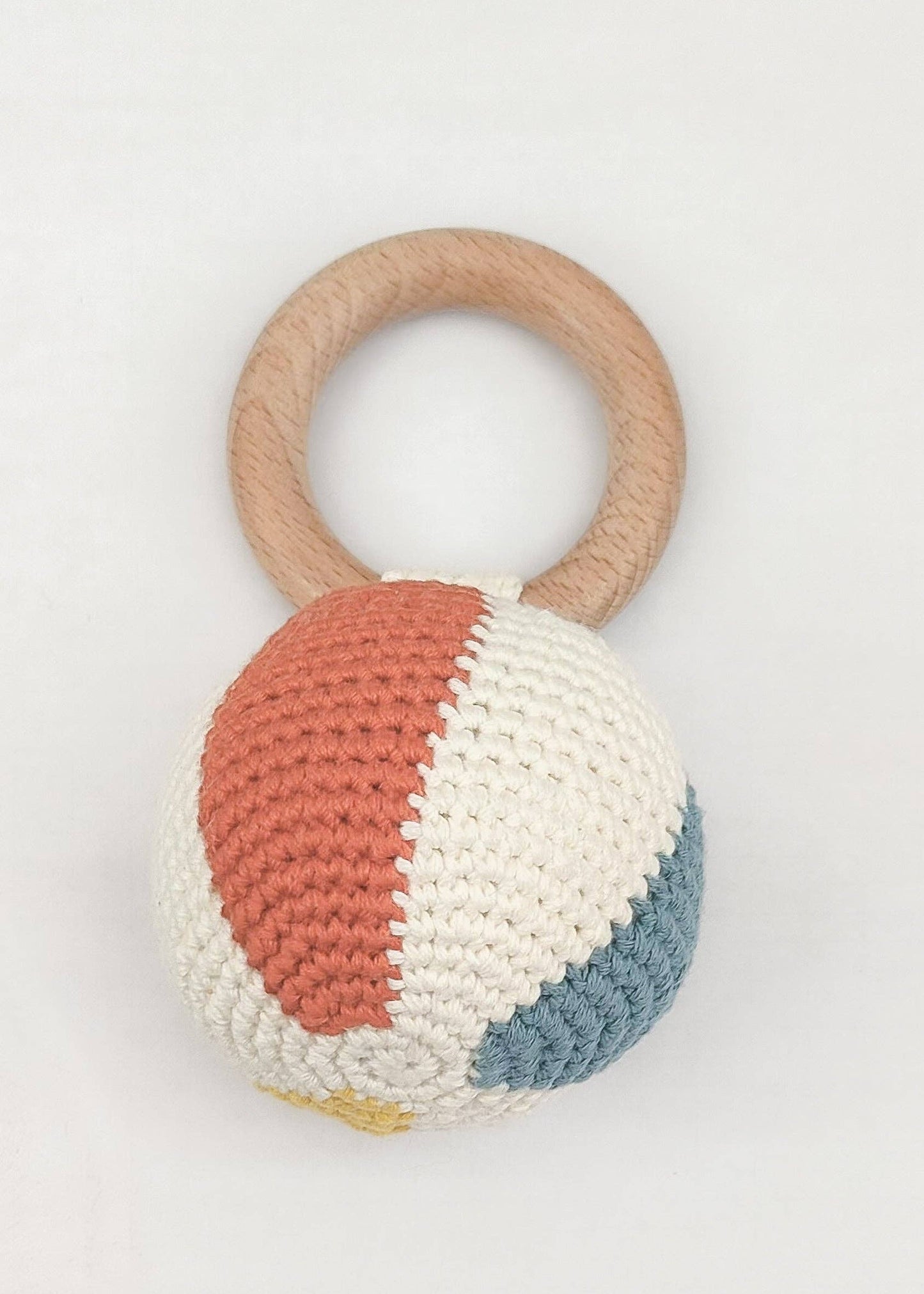 Beach Ball Cotton Crochet Rattle
