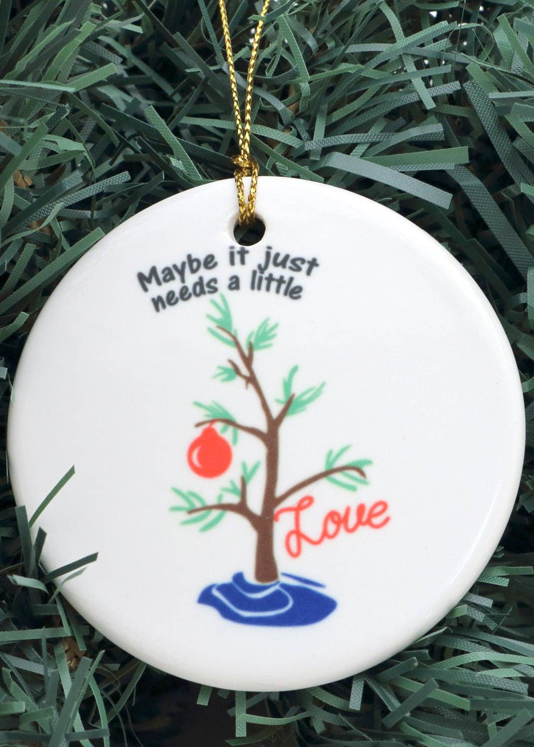 A Charlie Brown Christmas Flat Ornament , Peanuts Tree