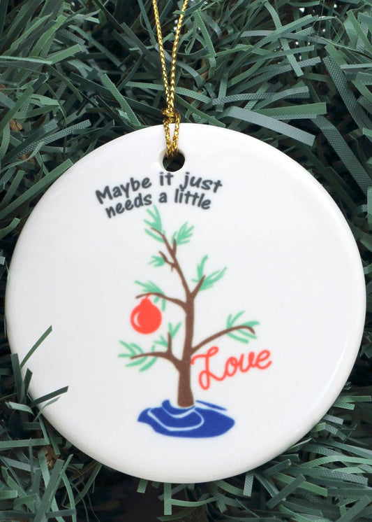 A Charlie Brown Christmas Flat Ornament , Peanuts Tree