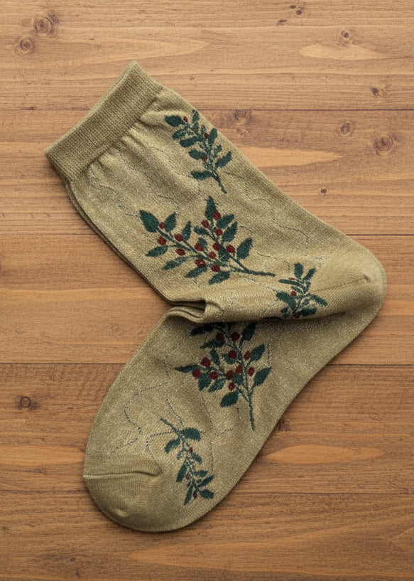 Fern  Shimmer Socks