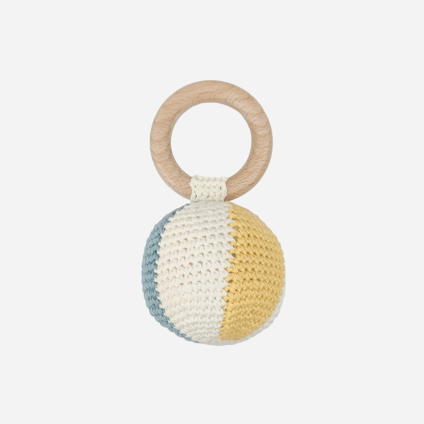 Beach Ball Cotton Crochet Rattle