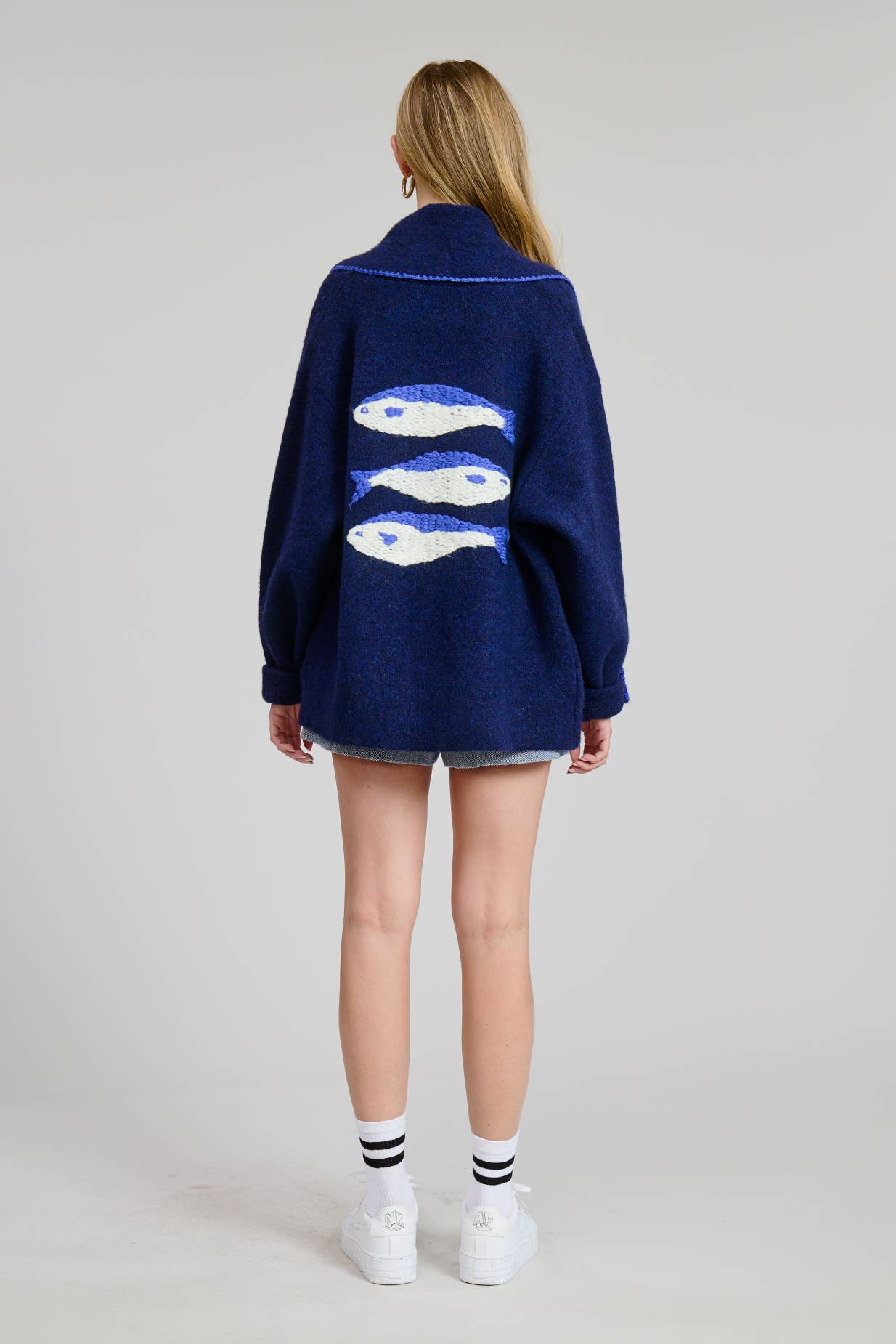 Sardine Sweater Cardigan-One Size