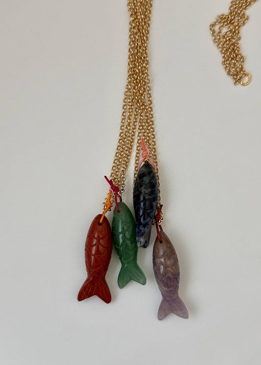 Menali Necklace: Green venturine