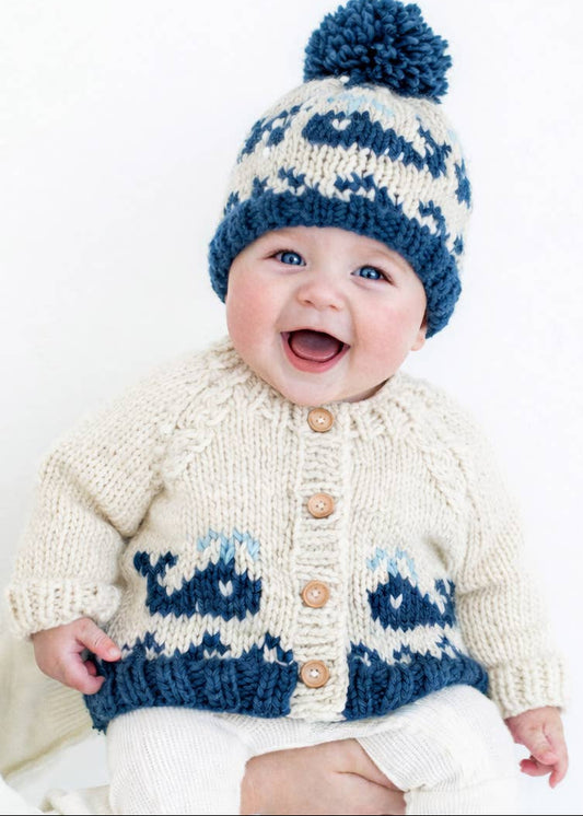 Whale Cardigan Sweater
