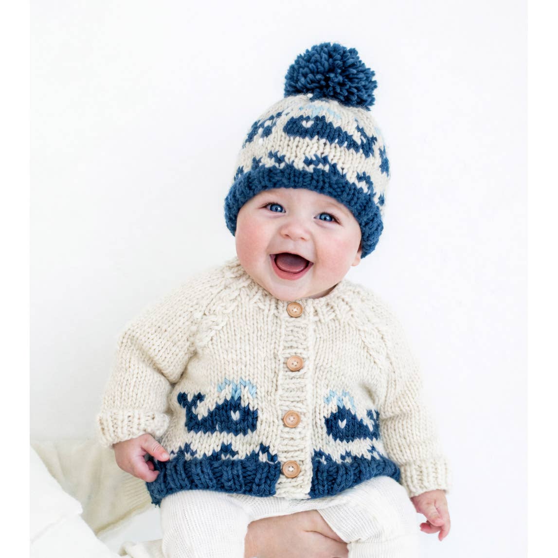 Whale Beanie Hat Baby & Kids: Large (2-6 years)