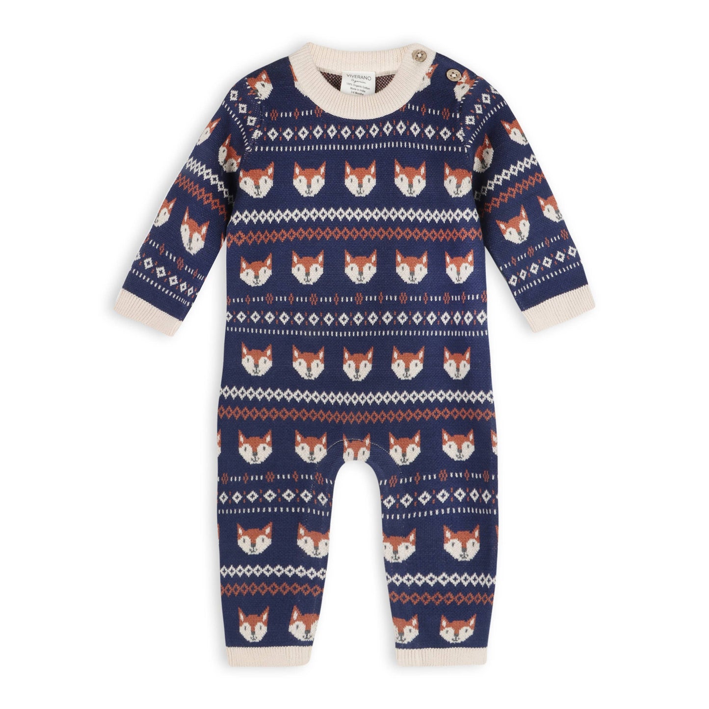 Fox Baby Knit Jumpsuit