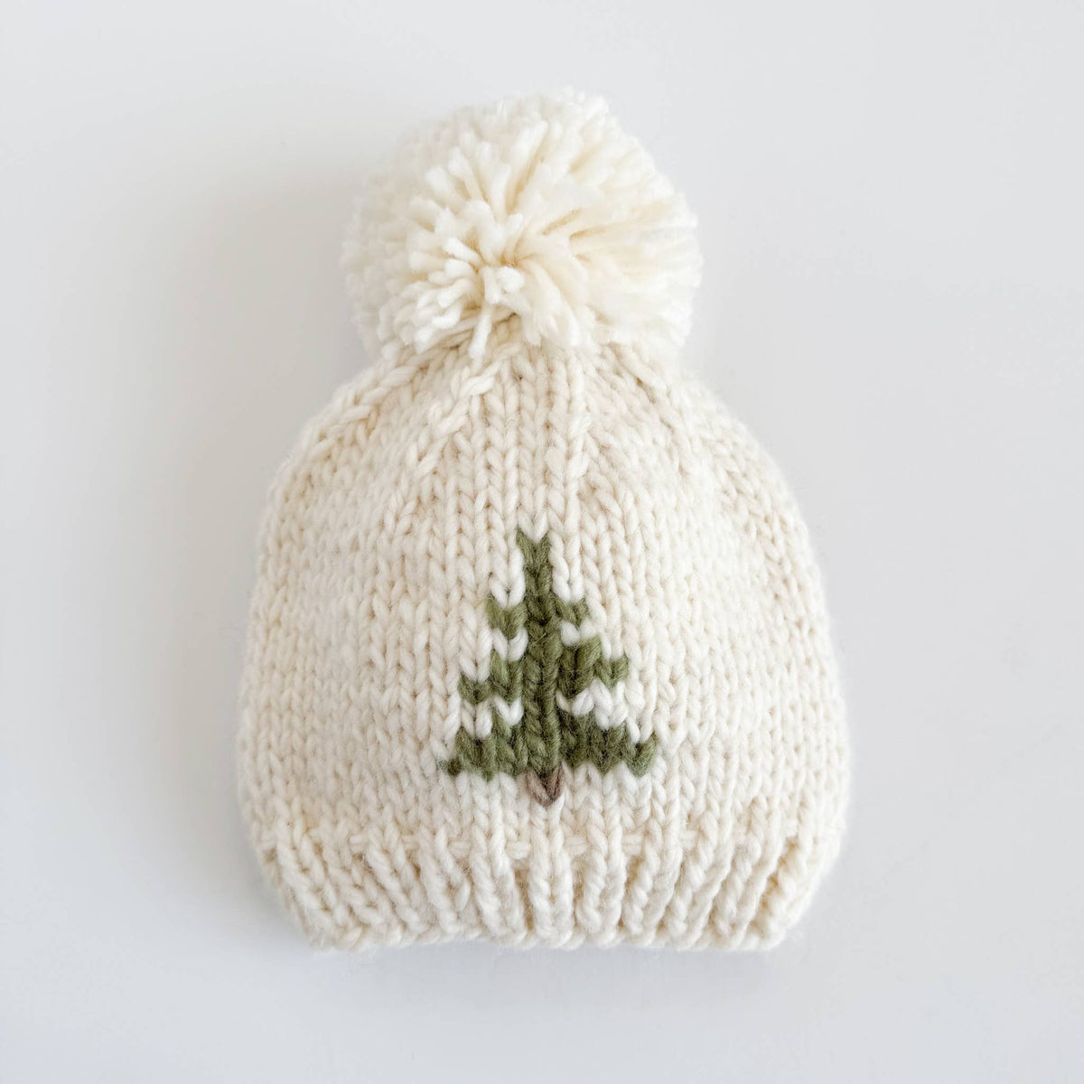 Tree Hat Cream Baby Kid Knit Beanie Fall Winter: S; 6-24M
