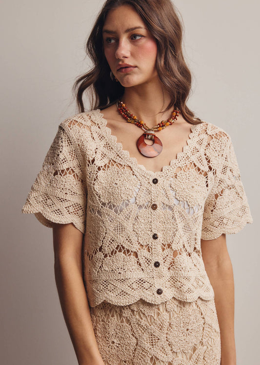 Julia Crochet Top