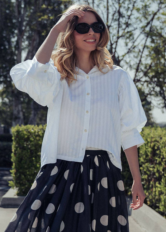 Poppy Shirt-White