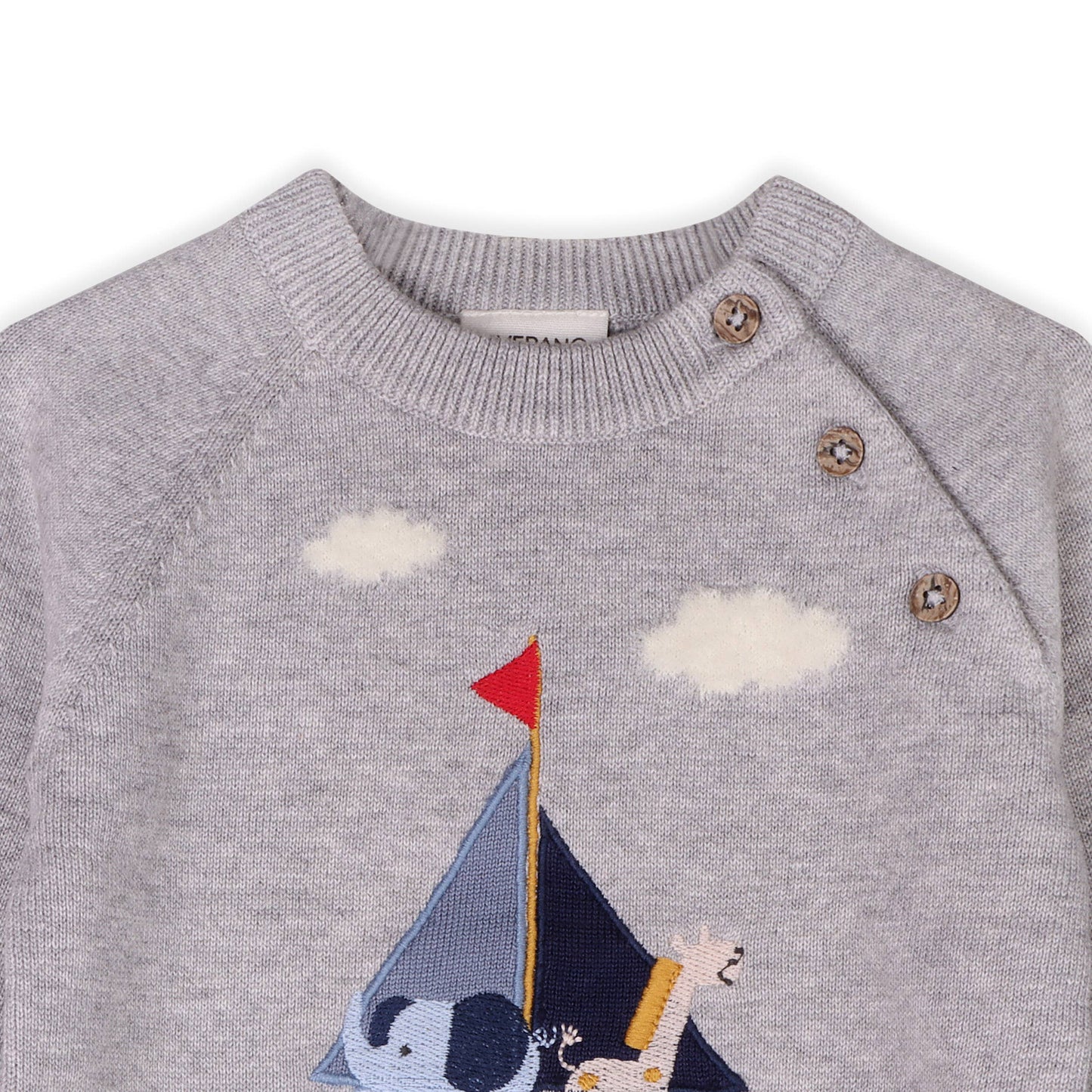Sailboat Applique Sweater