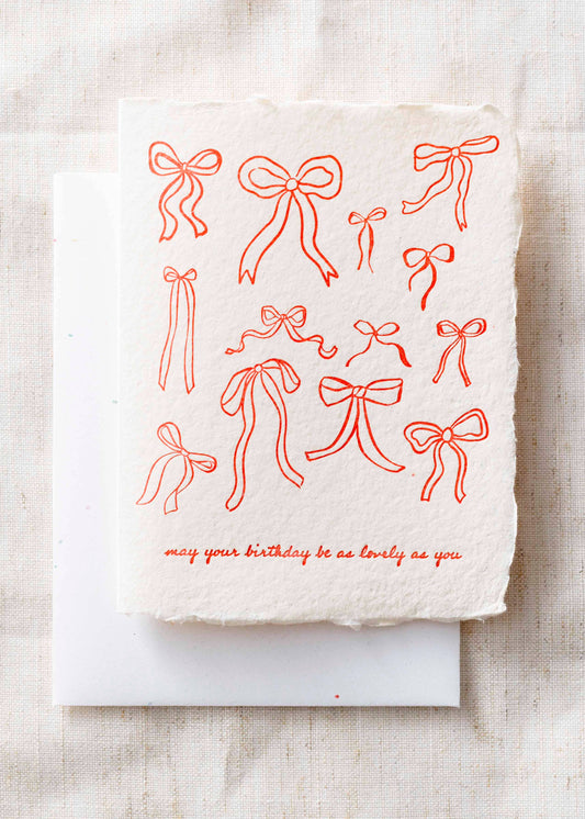 Lovely Birthday Bows Birthday Celebration Greeting Card