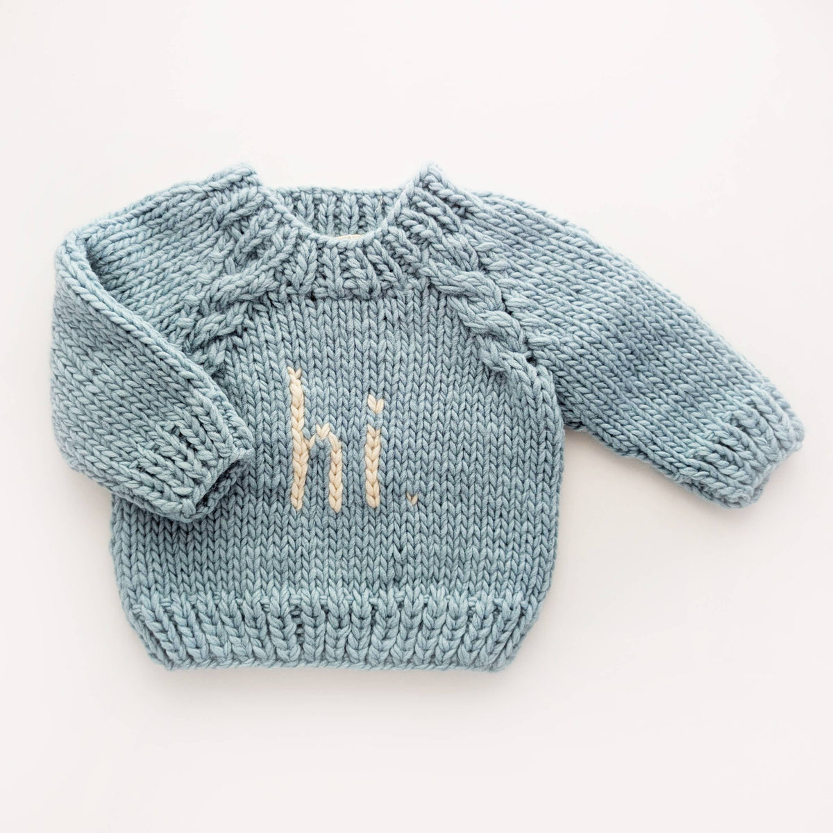Hi. Surf Bllue Crew Neck Sweater Baby & Toddler: 0-6 months