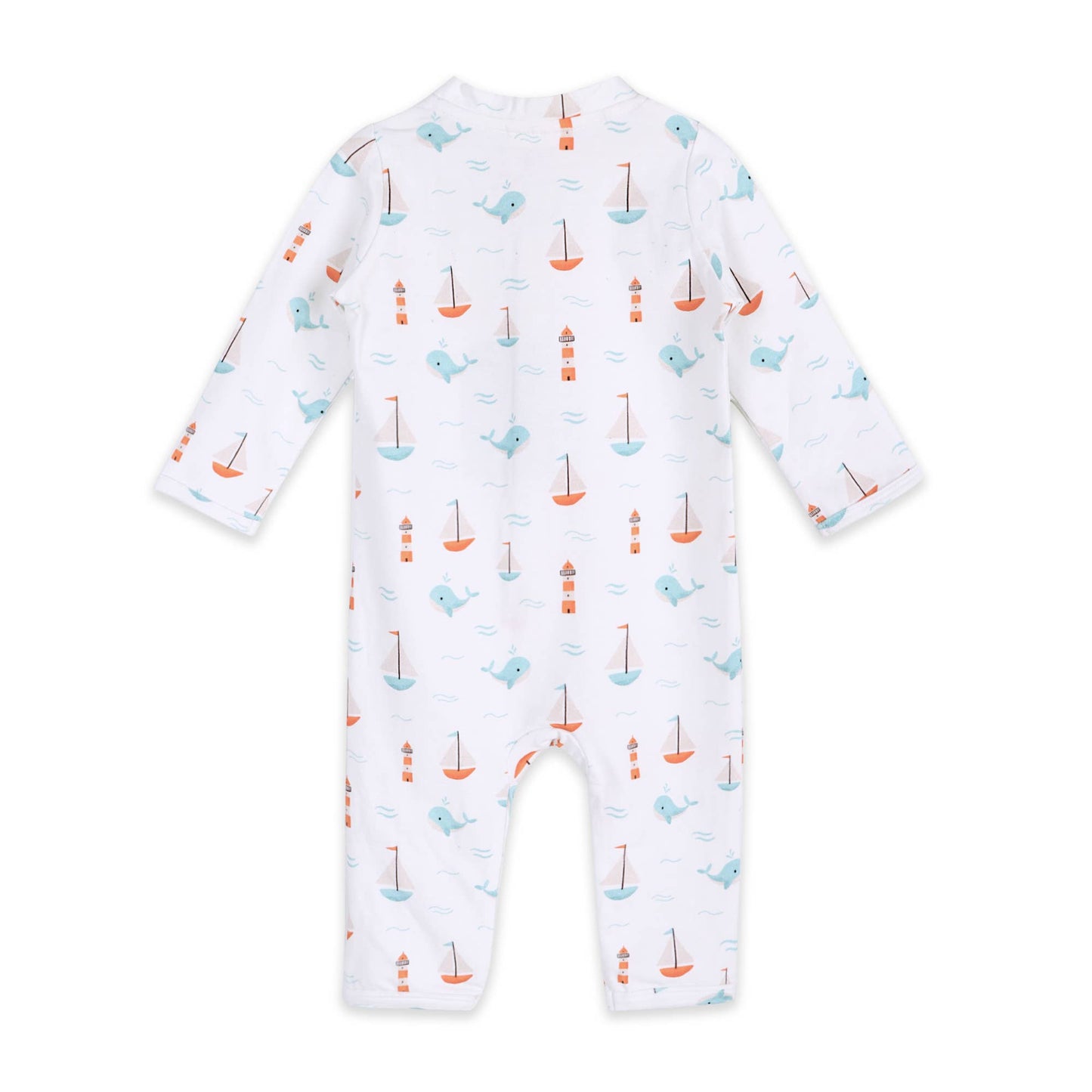 Sailboat Whales Baby Zipper Sleeper