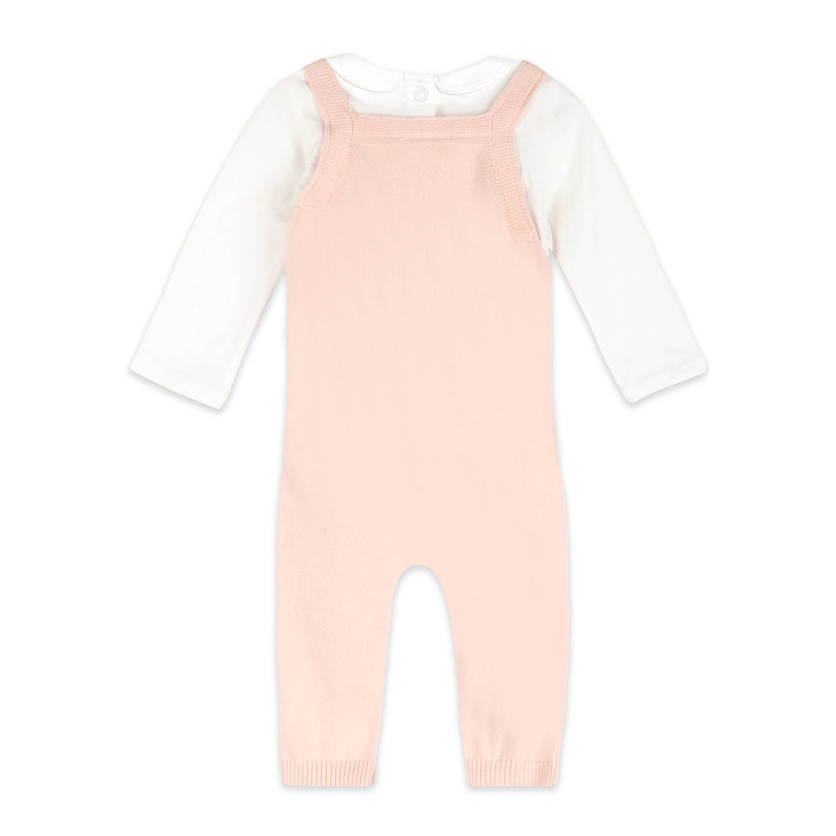 Lamb Cozy Knit Baby Overall Set