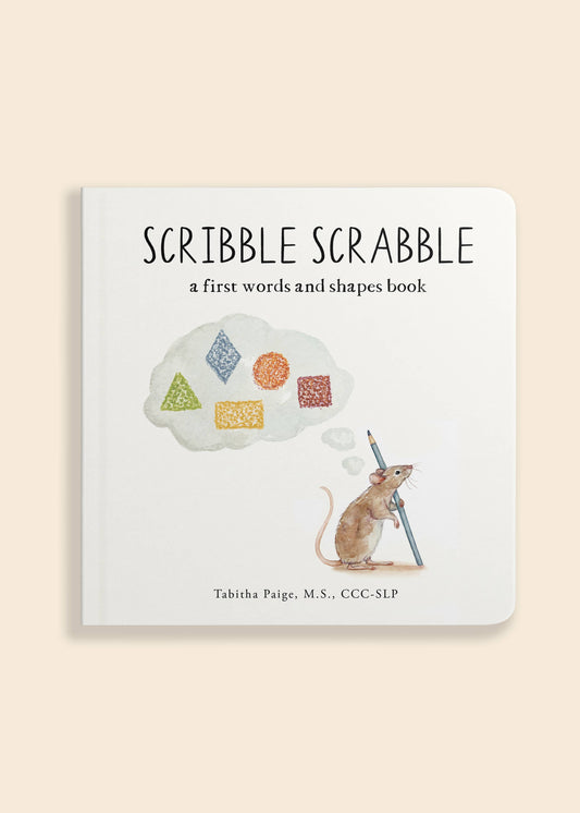 Scribble Scrabble: A Board Book of First Words
