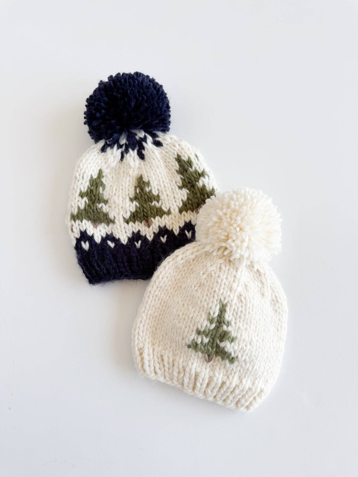 Tree Hat Cream Baby Kid Knit Beanie Fall Winter: S; 6-24M