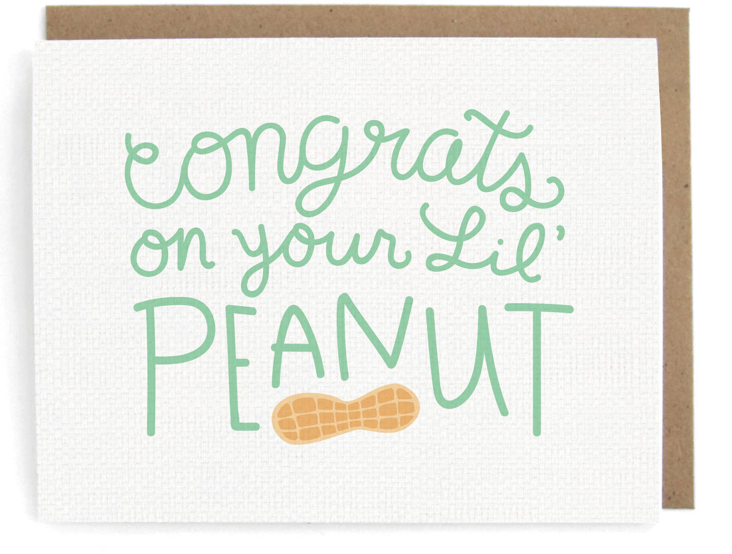 Peanut New Baby Greeting Card
