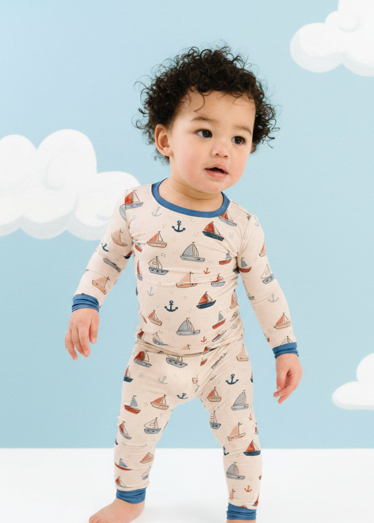 Nautical Sail Bamboo Set