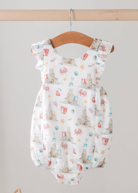 Sandcastle Kingdom Organic Muslin Bubble Romper