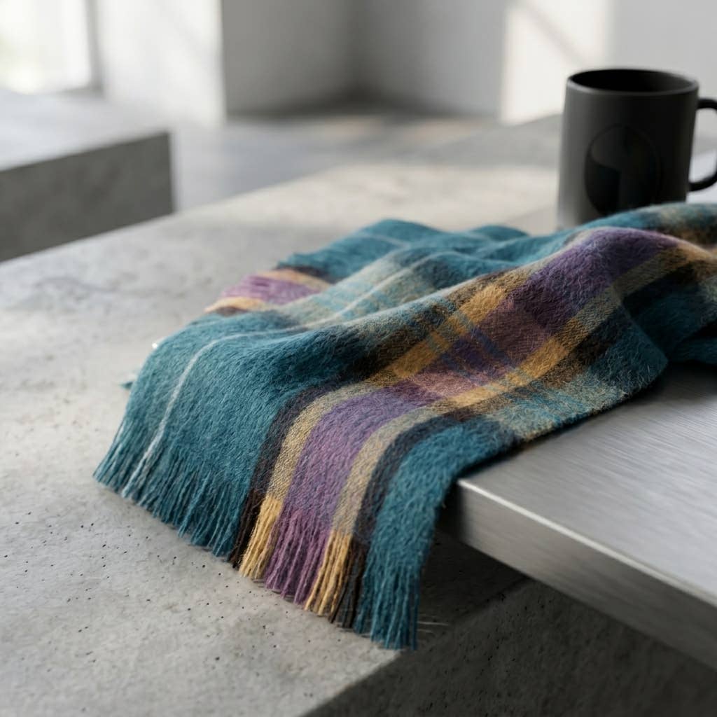 Abyss Tartan Alpaca Scarf
