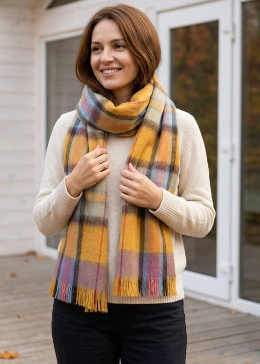 Sundown Alpaca Tartan Scarf