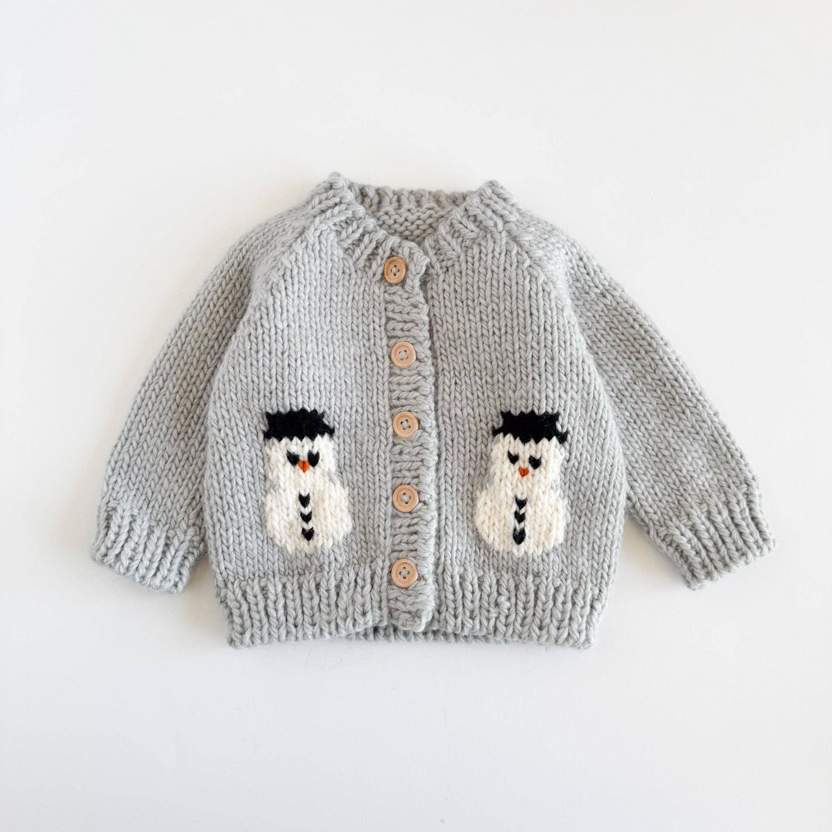 Snowman Cardigan Winter Knit Sweater Baby Kids Matching: S; 12-24M