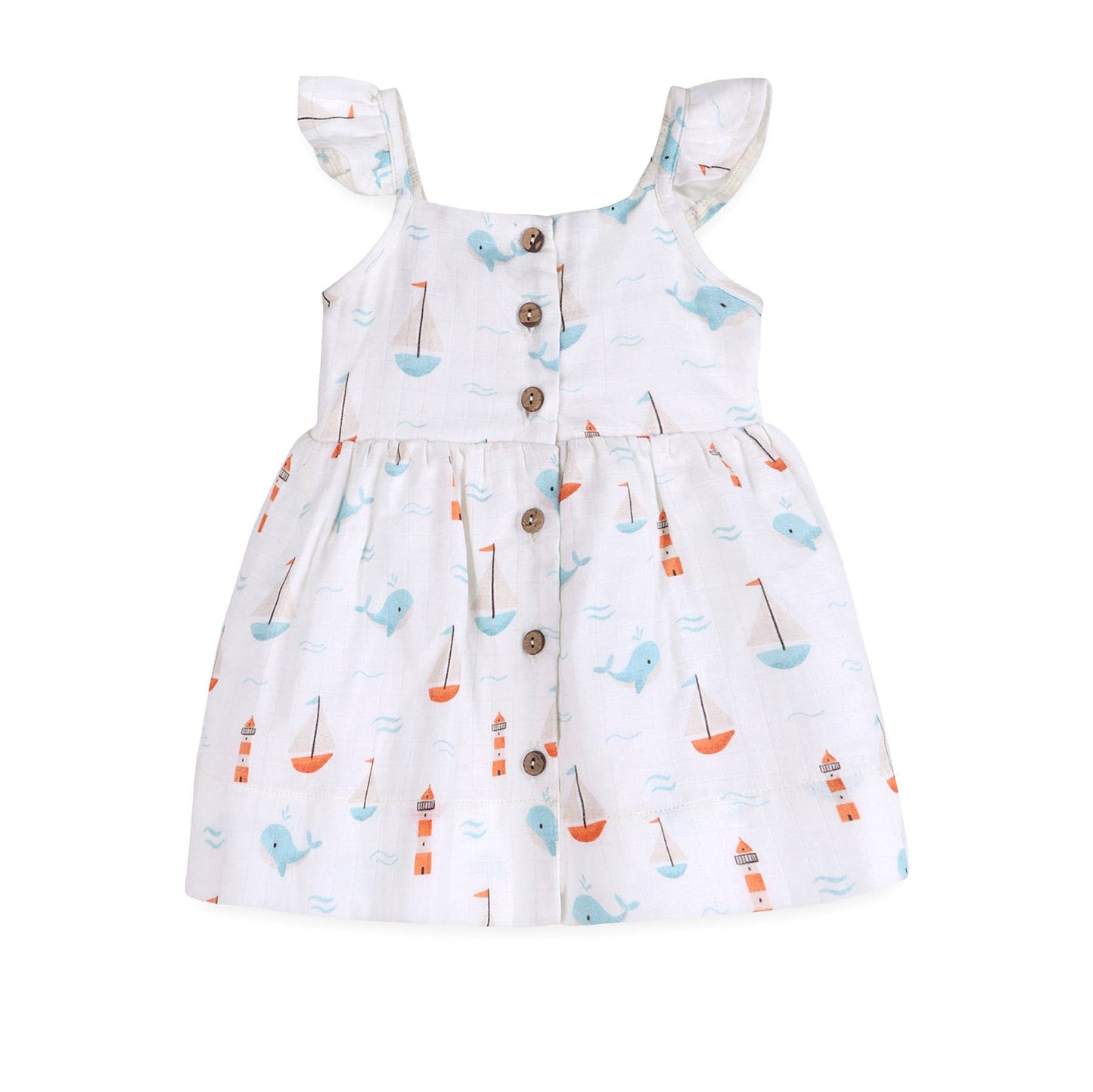Sailboat Baby Dress + Bloomer