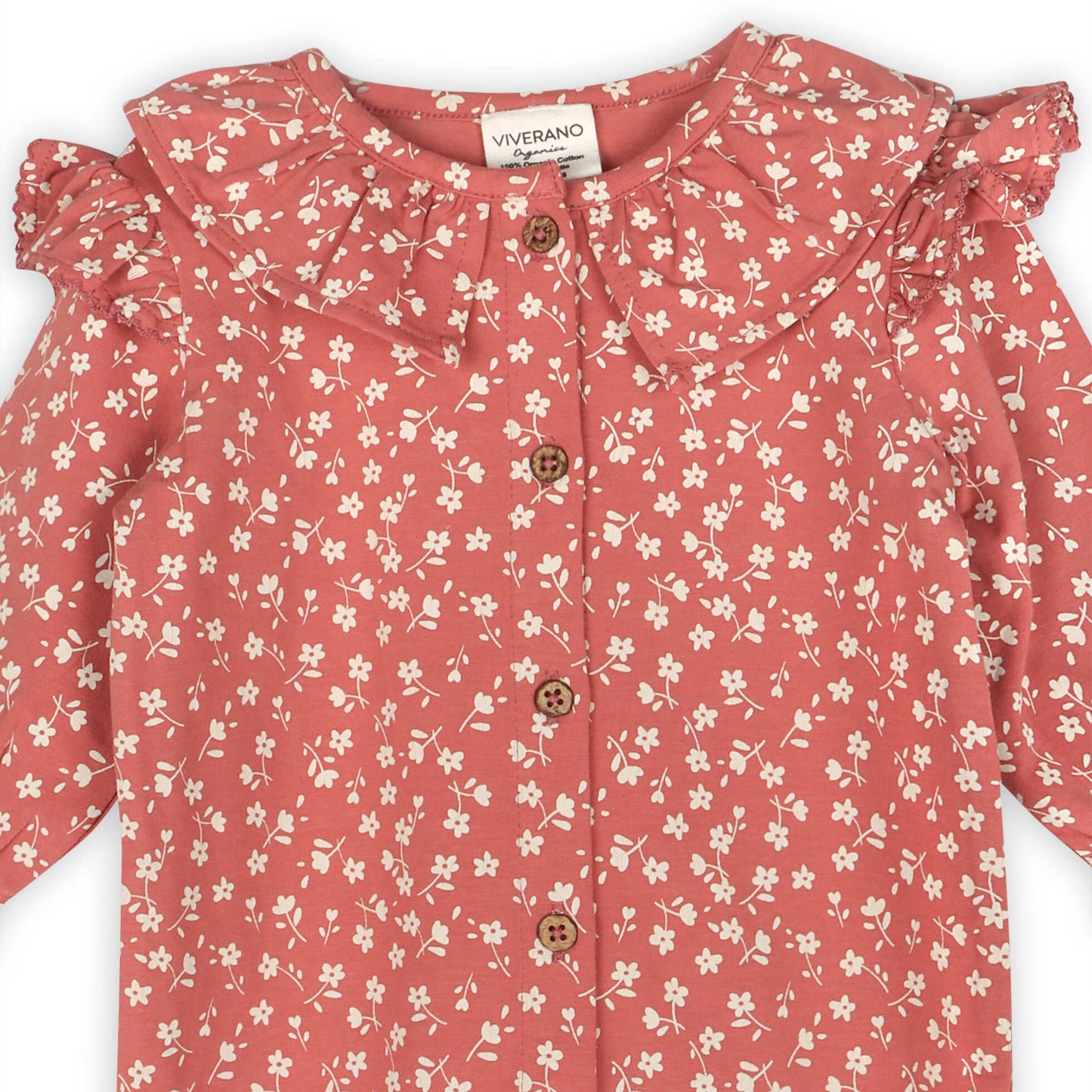 Rose Floral Smocked Baby Jumpsuit