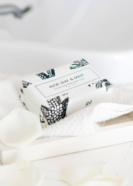 Aloe Leaf & Mint Shea Butter Soap