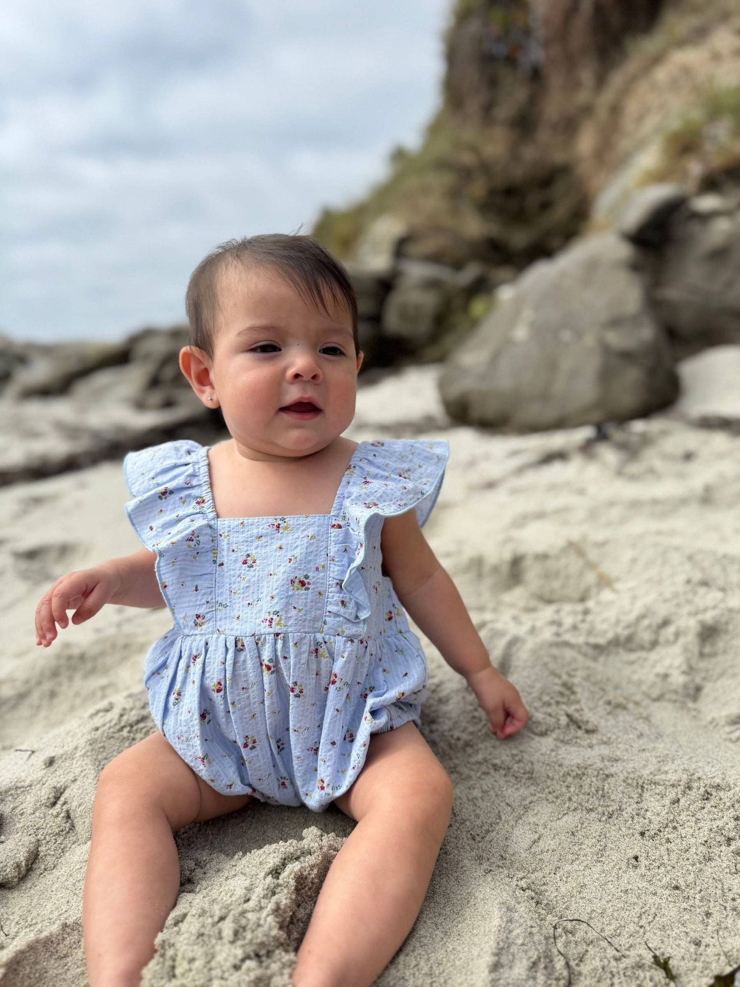 Chloe Blue Floral Bubble