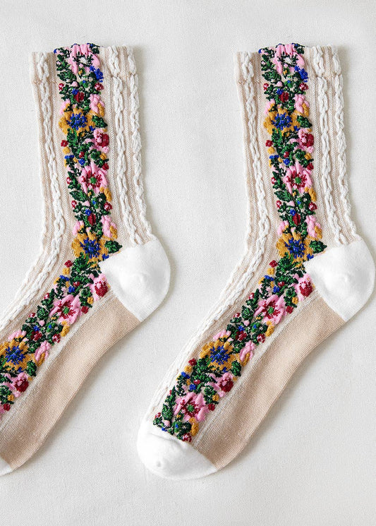 Vintage Floral Socks