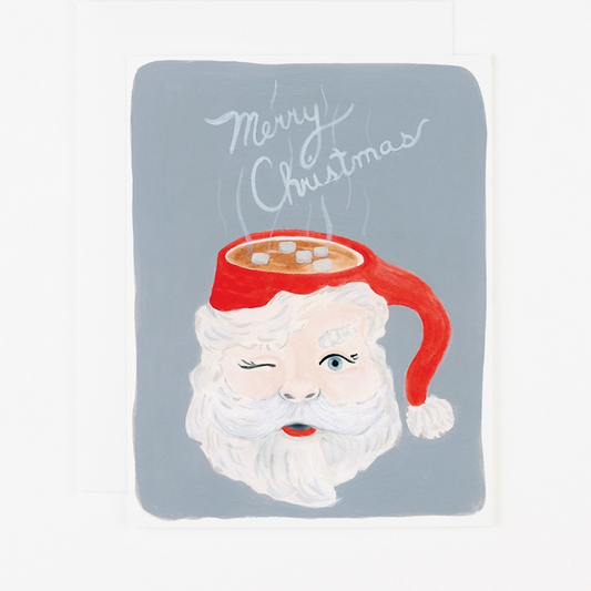 Santa Mug Greeting Card