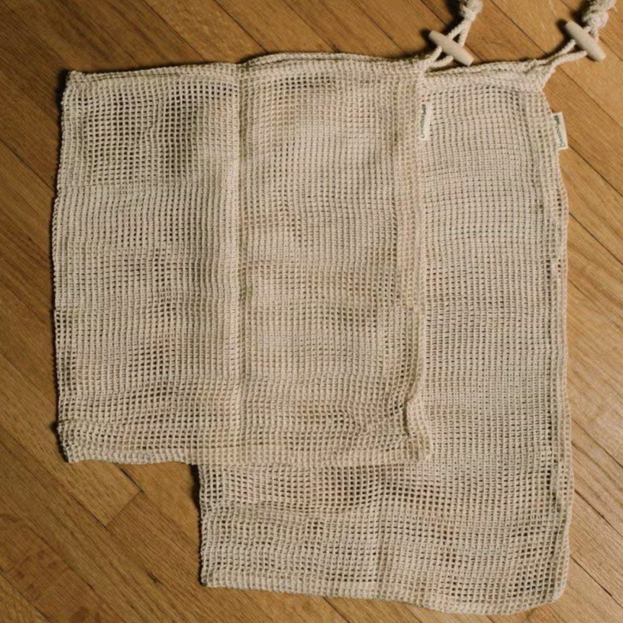 2 Pack Organic Cotton Mesh Produce Bags