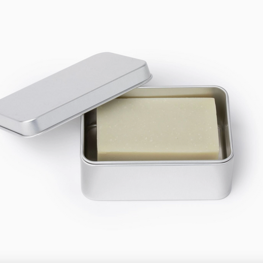 Draining Aluminum Bar Soap Travel Tin