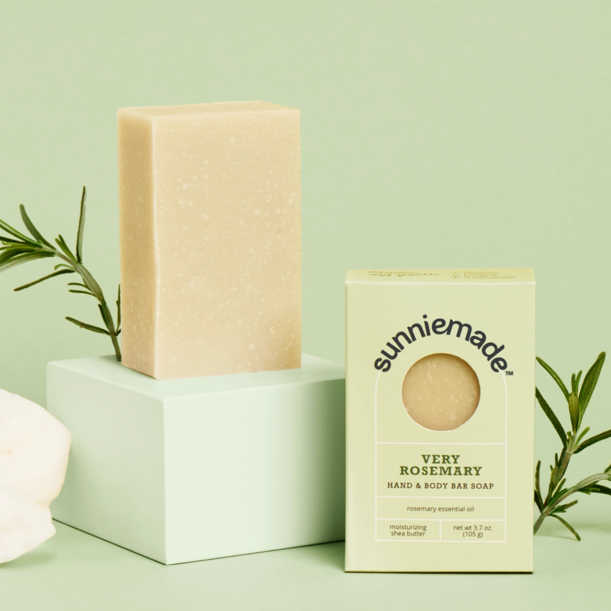 Very Rosemary Moisturizing Hand and Body Bar Soap