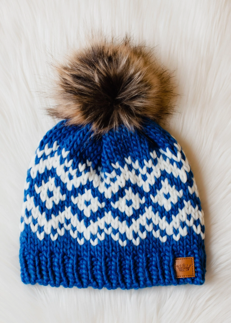 Blue Fairisle Hat