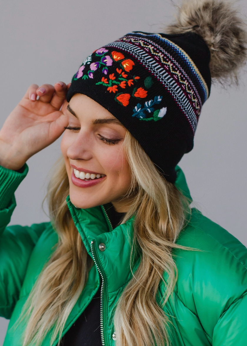 Embroidered Beanie