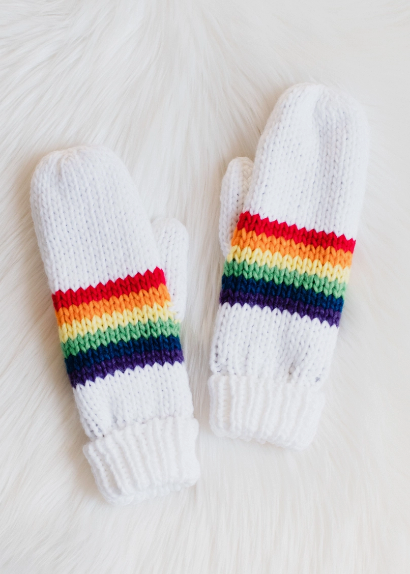 Rainbow Mittens